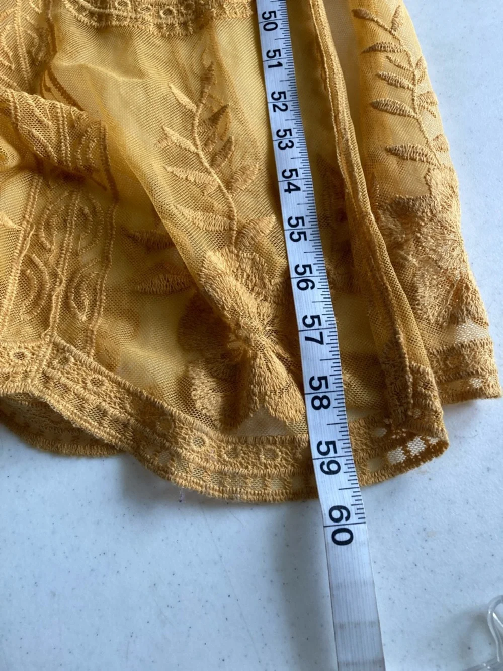 Honey Punch Sheer Lace Maxi Dress with Deep V Neck - Picture 9 of 9